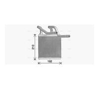 AVA COOLING SYSTEMS DN6466 Heater matrix