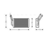 Heat Exchanger FD6316 AVA Front Exchanger Interior 1350118 4042575 YC1H18476AA