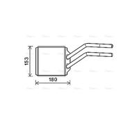 Heat Exchanger FD6614 AVA Rear Exchanger Interior 4041957 YC1H18476CA
