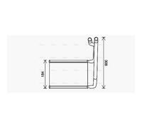 AVA COOLING SYSTEMS FD6645 Heater matrix