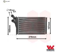 VAN WEZEL 03006097 Heat Exchanger, interior heating for ,AUDI,SKODA,VW