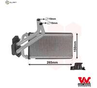 VAN WEZEL 07006140 Heat Exchanger, interior heating for CHRYSLER,DODGE,FIAT,JEEP
