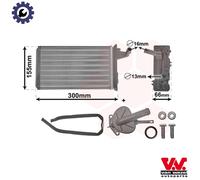 HEAT EXCHANGER INTERIOR HEATING 17006106 FOR ALFA ROMEO FIAT TEMPRA/SW/S.W 2.0L