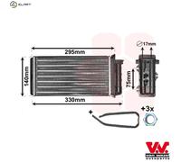 VAN WEZEL 17006183 Heater matrix