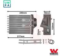 HEAT EXCHANGER INTERIOR HEATING 17006304 FOR FIAT 500 PANDA/Hatchback/Van 1.0L