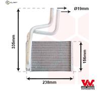VAN WEZEL 18006286 Heater matrix