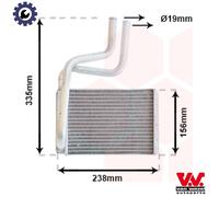 VAN WEZEL 18006286 Heater matrix