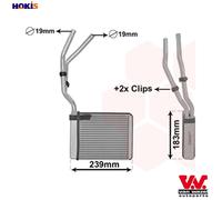 VAN WEZEL 18006364 Heater matrix