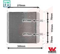 Heat Exchanger, interior heating for IVECO DAILY VAN WEZEL 28006048