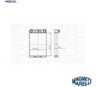 MAGNETI MARELLI 350218428000 Heater matrix