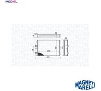 MAGNETI MARELLI 350218443000 Heater matrix
