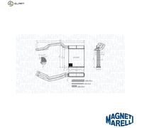 Heater core 350218453000 MAGNETI MARELLI for FORD FOCUS II Station Wagon C-MAX