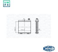 MAGNETI MARELLI 350218465000 Heater matrix