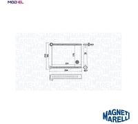 MAGNETI MARELLI 350218473000 Heater matrix