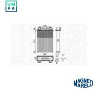 HEAT EXCHANGER INTERIOR HEATING 350218512000 FOR VAUXHALL ZAFIRA/Mk/III OPEL