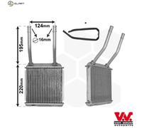 VAN WEZEL 37006132 Heater matrix