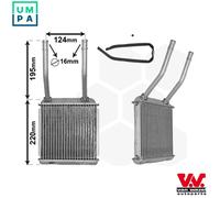 VAN WEZEL 37006132 Heater matrix