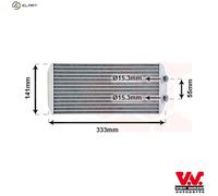 Heater core Brazed cooling fins 40006312 VAN WEZEL for CITROËN PEUGEOT