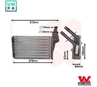 HEAT EXCHANGER INTERIOR HEATING 43006228 FOR RENAULT D7F720/710/722/746 1.1L