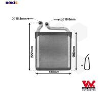 VAN WEZEL 58006256 Heater matrix
