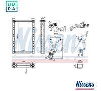 NISSENS 707281 Heater matrix