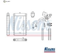 NISSENS 707282 Heater matrix