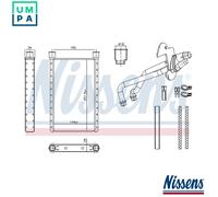 NISSENS 707282 Heater matrix