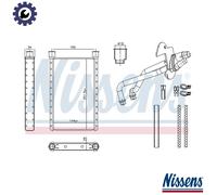 NISSENS 707282 Heater matrix