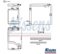 NISSENS 707291 Heater matrix