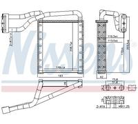 HEAT EXCHANGER, INTERIOR HEATING 707306