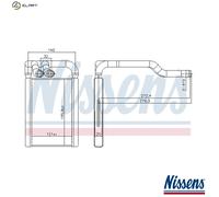 HEAT EXCHANGER INTERIOR HEATING 707324 FOR KIA G3LA/B3LA 1.0L 3cyl PICANTO II