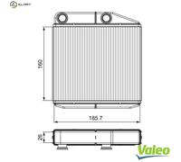 Genuine Valeo Heater Matrix for Abarth GRANDE PUNTO 77363898
