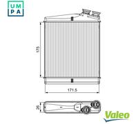 VALEO 811512 Heater matrix