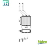 VALEO 811520 Heater matrix