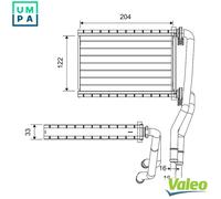 VALEO 811535 Heater matrix