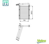 VALEO 811548 Heater matrix