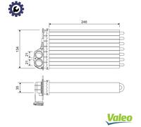 HEAT EXCHANGER INTERIOR HEATING 811565 FOR PEUGEOT 206+ 307/Break/CC/SW 1.4L