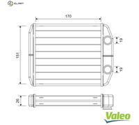 VALEO 811582 Heater matrix