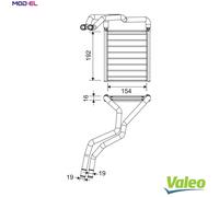 HEAT EXCHANGER INTERIOR HEATING 811603 FOR HYUNDAI i20/III/Hatchback/Van 1.1L