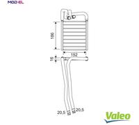 VALEO 811605 Heater matrix