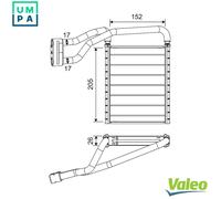 VALEO 811690 Heater matrix