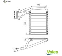 VALEO 811690 Heater matrix