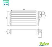 VALEO 812221 Heater matrix