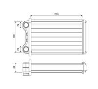 HEAT EXCHANGER, INTERIOR HEATING 812255