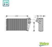 VALEO 812338 Heater matrix