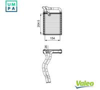 VALEO 812441 Heater matrix