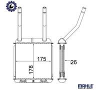 MAHLE AH 140 000S Heater matrix