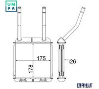 MAHLE AH 140 000S Heater matrix