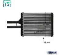 Heater core Brazed cooling fins AH 145 000S MAHLE for OPEL VECTRA B Hatchback