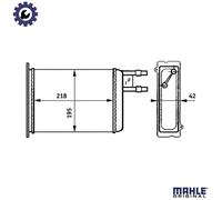 MAHLE ORIGINAL AH 147 000S Heater matrix